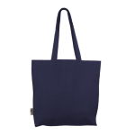Sac 100 % coton avec poche intérieure 140 g/m2 couleur bleu marine deuxième vue