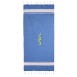 Paréo en coton recyclé et polyester en plusieurs couleurs 150 g/m2 couleur bleu troisième vue