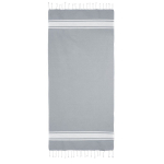 Paréo en coton recyclé et polyester en plusieurs couleurs 150 g/m2 couleur gris deuxième vue