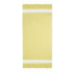 Paréo en coton recyclé et polyester en plusieurs couleurs 150 g/m2 couleur jaune deuxième vue