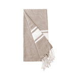 Paréo en coton recyclé et polyester en plusieurs couleurs 150 g/m2 couleur beige première vue