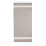 Paréo en coton recyclé et polyester en plusieurs couleurs 150 g/m2 couleur beige deuxième vue