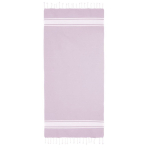 Paréo en coton recyclé et polyester en plusieurs couleurs 150 g/m2 couleur rose clair  deuxième vue