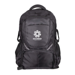 Sac à dos de voyage avec compartiment pour ordinateur portable 16” couleur noir vue détaillée