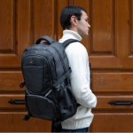 Sac à dos de voyage avec compartiment pour ordinateur portable 16” couleur noir vue détail 3