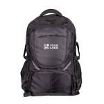 Sac à dos de voyage avec compartiment pour ordinateur portable 16” couleur noir avec zone d'impression