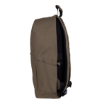 Sac à dos classique pour PC en coton avec poches latérales 15” couleur marron deuxième vue