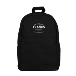 Sac à dos classique pour PC en coton avec poches latérales 15” couleur noir quatrième vue