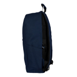 Sac à dos classique pour PC en coton avec poches latérales 15” couleur bleu marine deuxième vue