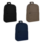 Sac à dos classique pour PC en coton avec poches latérales 15” première vue