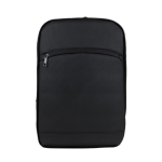 Sac à dos en PU avec fermeture éclair et poche extérieure couleur noir première vue