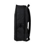 Sac à dos en PU avec fermeture éclair et poche extérieure couleur noir quatrième vue