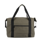 Sac en toile RPET idéal pour être transporté sur un trolley 460 g/m2 couleur vert deuxième vue
