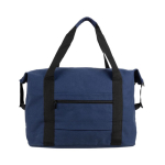 Sac en toile RPET idéal pour être transporté sur un trolley 460 g/m2 couleur bleu marine deuxième vue