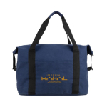 Sac en toile RPET idéal pour être transporté sur un trolley 460 g/m2 couleur bleu marine troisième vue