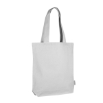 Sac en coton recyclé de couleur neutre 320 g/m2 couleur blanc deuxième vue