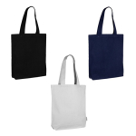 Sac en coton recyclé de couleur neutre 320 g/m2 première vue