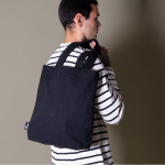 Sac en coton recyclé de couleur neutre 320 g/m2 troisième vue