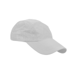 Casquette en microfibre respirante avec trous sur les côtés couleur blanc première vue