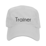 Casquette en microfibre respirante avec trous sur les côtés couleur blanc cinquième vue