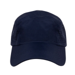 Casquette en microfibre respirante avec trous sur les côtés couleur bleu marine deuxième vue