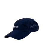 Casquette en microfibre respirante avec trous sur les côtés couleur bleu marine avec zone d'impression