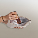 Trousse de toilette en coton recyclé avec doublure isotherme couleur naturel deuxième vue