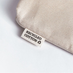 Trousse de toilette en coton recyclé avec doublure isotherme couleur naturel cinquième vue