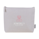 Trousse de toilette en coton recyclé avec doublure isotherme couleur naturel sixième vue
