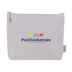 Trousse de toilette en coton recyclé avec doublure isotherme couleur naturel vue détaillée