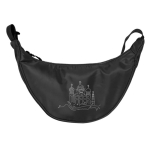 Sac bandoulière en polyester avec anse ajustable pour l'épaule couleur noir troisième vue