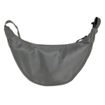 Sac bandoulière en polyester avec anse ajustable pour l'épaule couleur vert deuxième vue