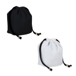 Petit sac en nylon avec fermeture élégante à cordon noir première vue