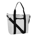 Sac en similicuir au toucher doux avec double anse noire couleur naturel deuxième vue