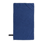 Serviette de sport en polyester et polyamide avec élastique couleur bleu deuxième vue