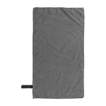 Serviette de sport en polyester et polyamide avec élastique couleur gris deuxième vue