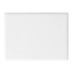 Aimant rectangulaire en céramique avec finition mate couleur blanc première vue