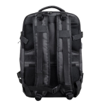Sac à dos en polyester RPET multi-poches avec un rangement chaussures couleur gris cinquième vue