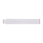 Règle pliable en bois avec schéma d’angles et précision 3, 2M couleur blanc deuxième vue