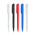 Stylo en plastique recyclé avec clip large et encre bleue Vue 1