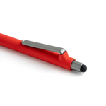 Stylo éco en plastique réutilisable avec toucher gomme à encre bleue Vue 1