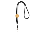 Tour de cou écologique au design tubulaire avec ajustement en bambou couleur noir vue 11