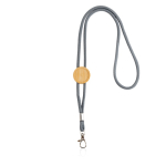 Tour de cou écologique au design tubulaire avec ajustement en bambou couleur gris clair