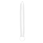 Lanyard porte-gobelet sangle en silicone, idéale pour les festivals couleur blanc