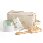 Trousse en toile canvas avec double compartiment et anse incluse vue 2
