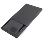 Carnet en cuir synthétique avec stylo métallique A5 pages blanches Vue 1