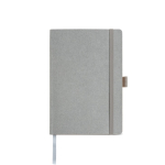 Carnet avec couverture en papier résistant à l’eau A5 pages blanches couleur gris clair