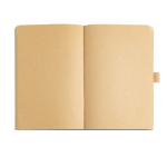 Carnet avec couverture en papier résistant à l’eau A5 pages blanches couleur naturel vue 2