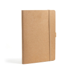 Carnet avec couverture en papier résistant à l’eau A5 pages blanches couleur naturel vue 3