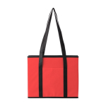 Organiseur pliable avec base en carton, poignées courtes et longues couleur rouge première vue